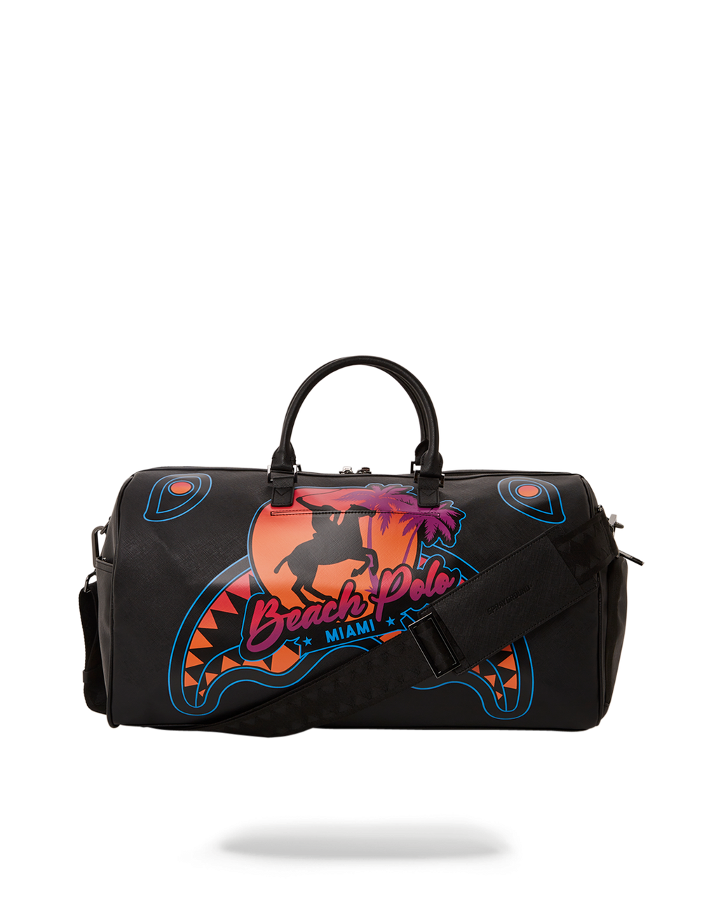 Miami Beach Polo Collab Duffle (Black) - Image 7