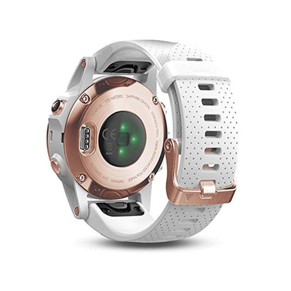 Garmin Fenix 5S Sapphire Smartwatch 42mm - Rose Gold/White - 010-01685-16 - Image 4