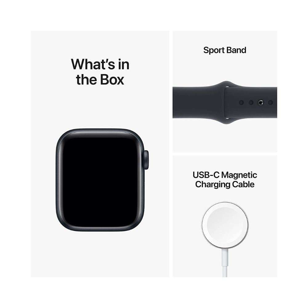 Apple Watch SE (2nd Gen) (GPS + Cellular, 44mm) - Midnight Aluminum Case with Midnight Sport Band, M/L - MNU03LL/A - Image 4