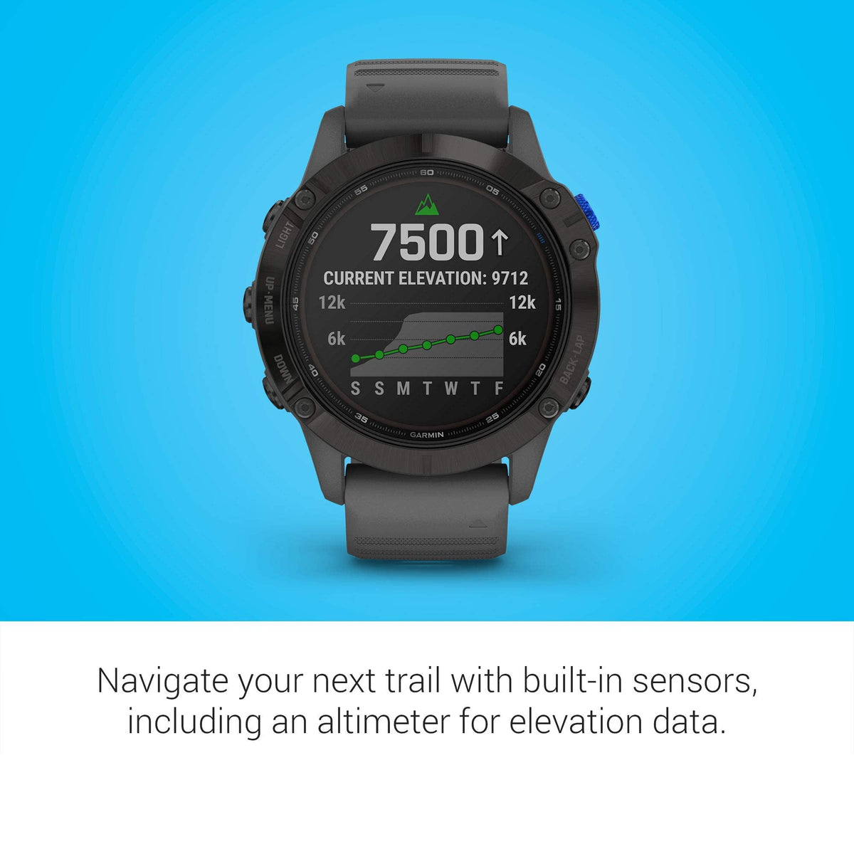 Garmin - Fenix 6 Pro Solar GPS Smartwatch 47mm Fiber-Reinforced Polymer - Black - 010-02410-10 - Image 3