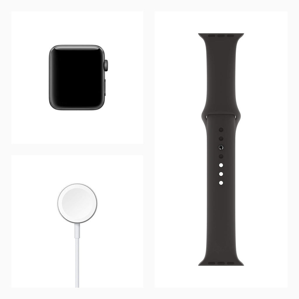 Apple Watch Series 3 (GPS+Cellular) - 42mm Space Gray Al Black Sport Band - MQK22LL/A - Image 5