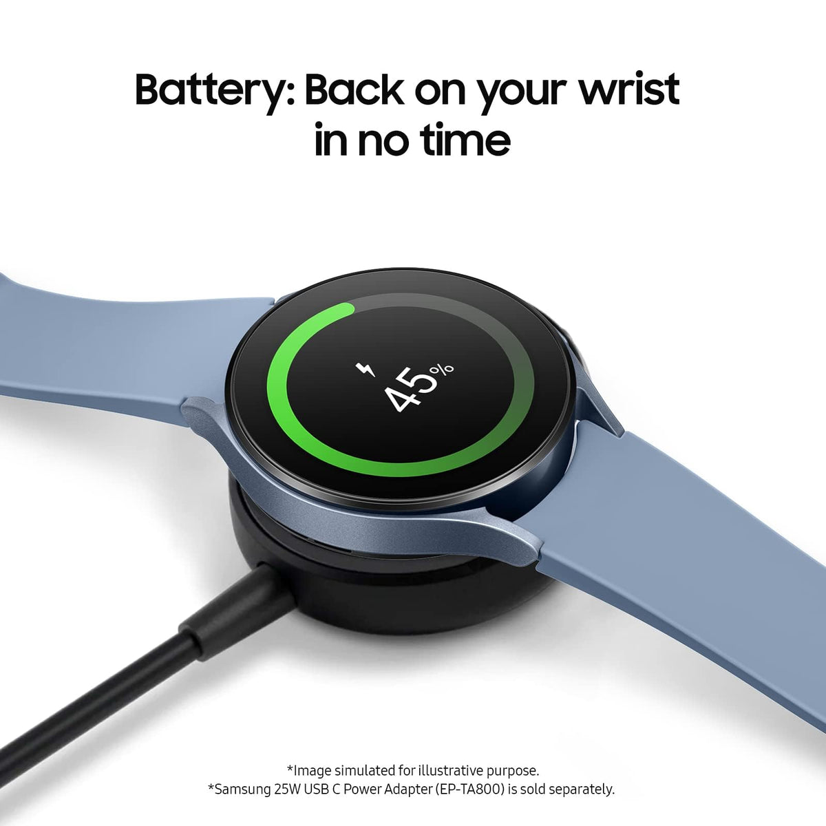 Samsung Galaxy Watch 5 Aluminum 44mm LTE - 16GB - Silver - SM-R915UZSAXAA - Image 6