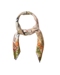 Floral Bandana Silk Scarf - Image 4