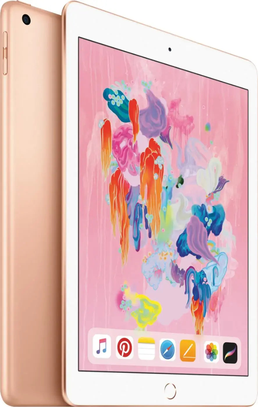 Apple iPad 6th Gen (9.7-inch, Wi-Fi, 32GB) - Gold (2018) - MRJN2LL/A - Image 2