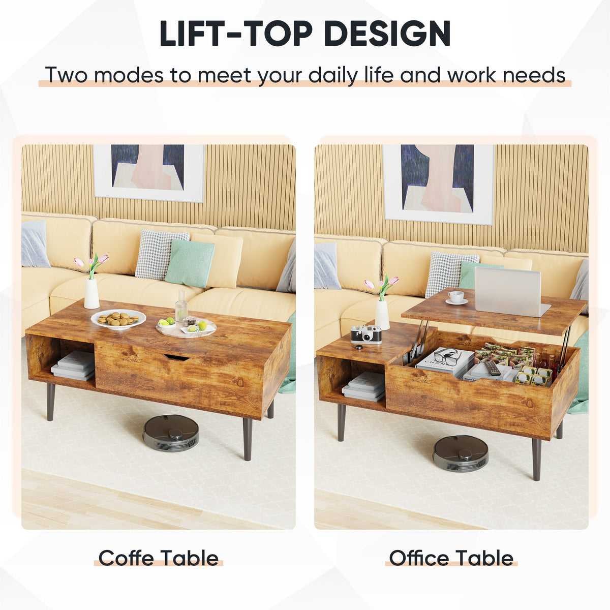 Modern Living Room Coffee Table - Image 9