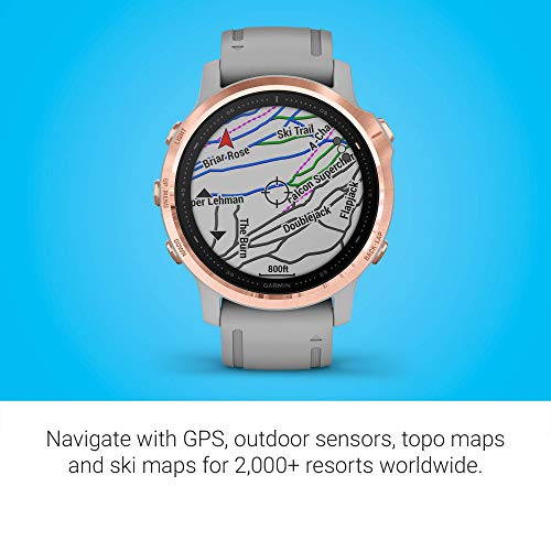 Garmin - fēnix 6S Sapphire GPS Smartwatch 42mm - Rose Gold - 010-02159-20 - Image 5