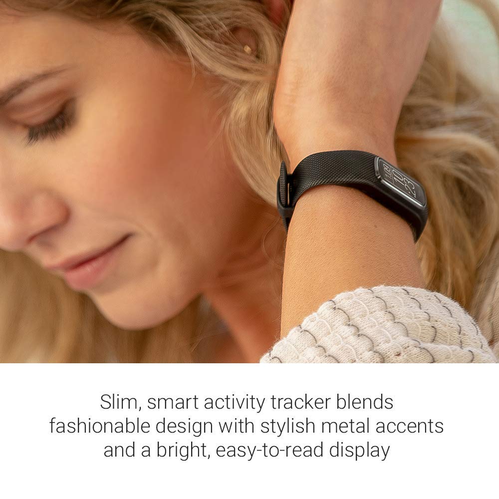 Garmin vívosmart 4, Activity and Fitness Tracker Midnight w/Black Band, Large - 010-01995-13 - Image 3