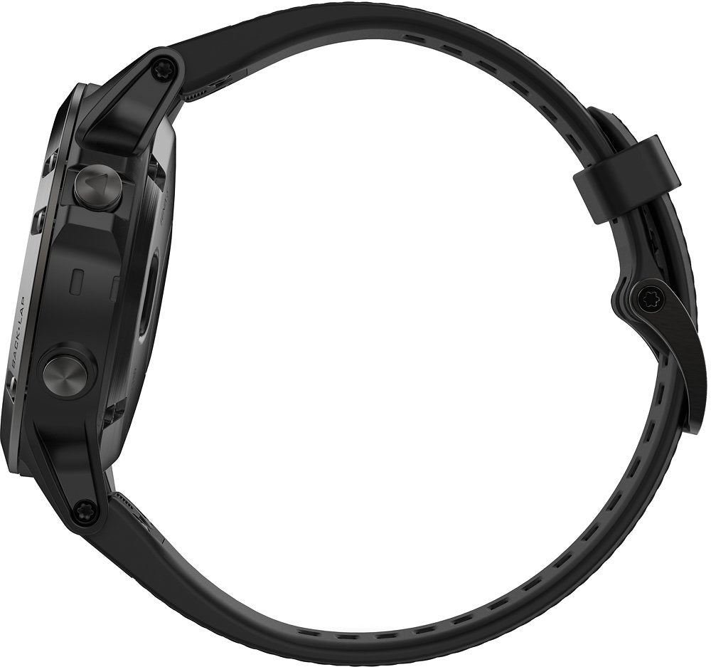 Garmin fenix 5 Sapphire Smartwatch 47mm Black w/ Black Band - 010-01688-31 - Image 4