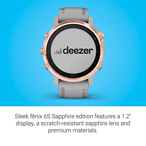 Garmin - fēnix 6S Sapphire GPS Smartwatch 42mm - Rose Gold - 010-02159-20 - Image 3