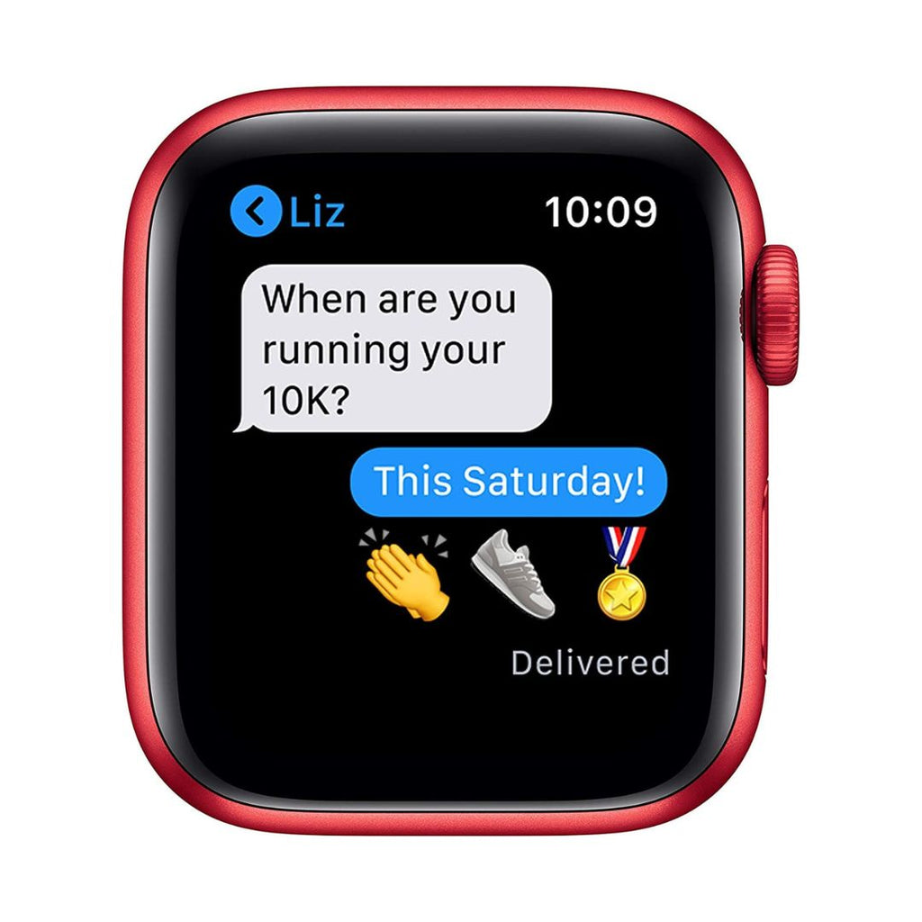 Restored Apple Watch Series 6 (GPS + Cellular) 44mm (PRODUCT)RED Aluminum Case with Red Sports Band - M07K3LL/A - Image 5