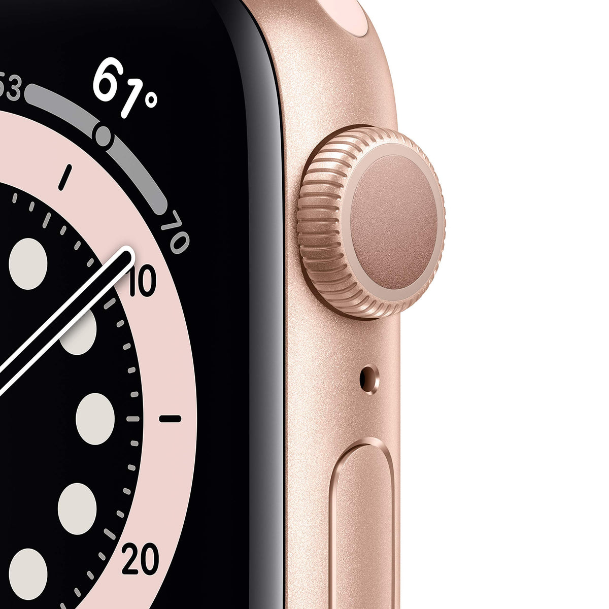 Apple Watch Series 6 (GPS, 40mm) - Gold Aluminum Case with Pink Sand Sport Band - MG123LL/A - Image 2