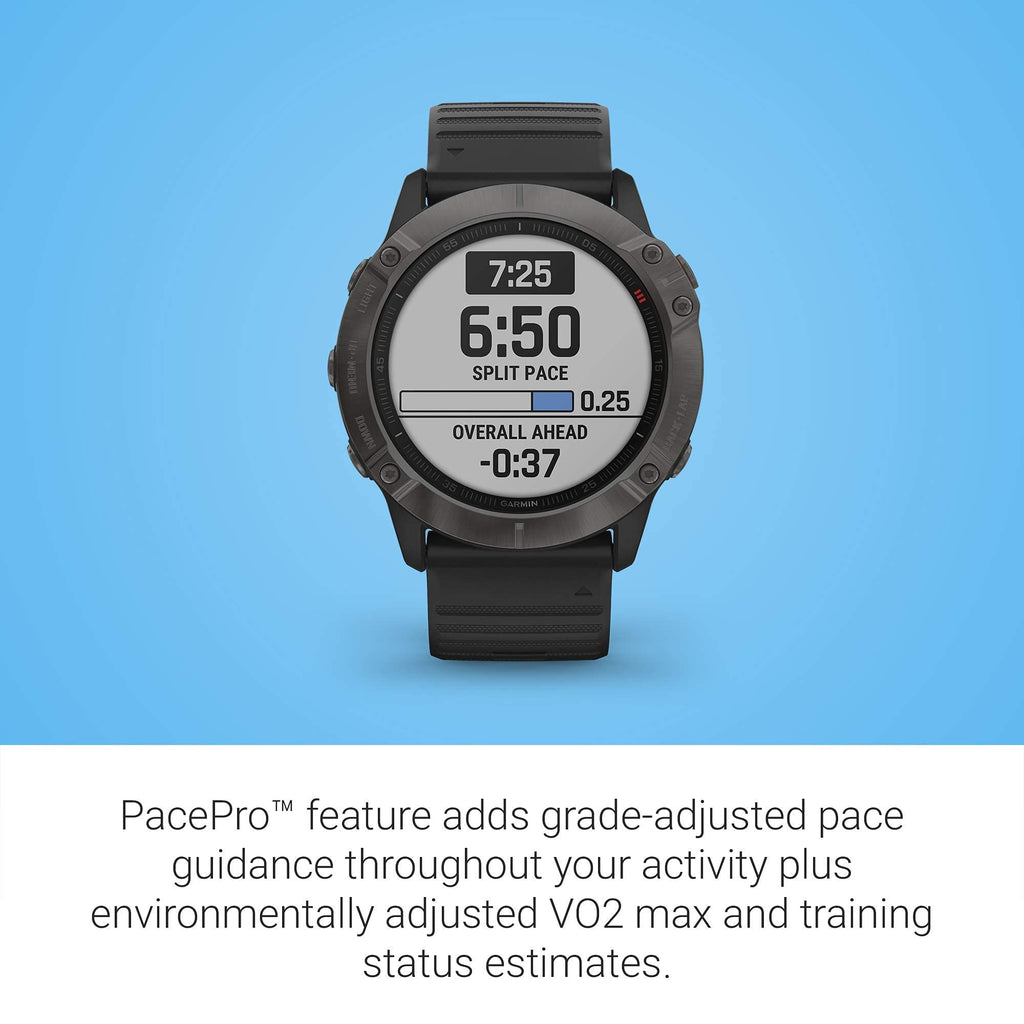 Garmin Fenix 6x Sapphire Smartwatch 51mm Black - 010-02157-10 - Image 4