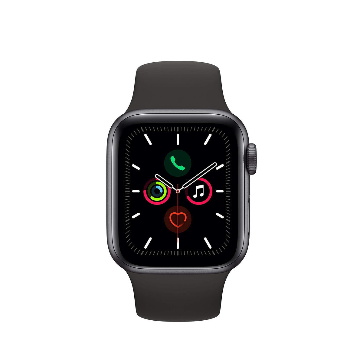 Apple Watch Series 5 (GPS, 40MM) - Space Gray Aluminum Case with Black Sport Band - MWV82LL/A - Image 2