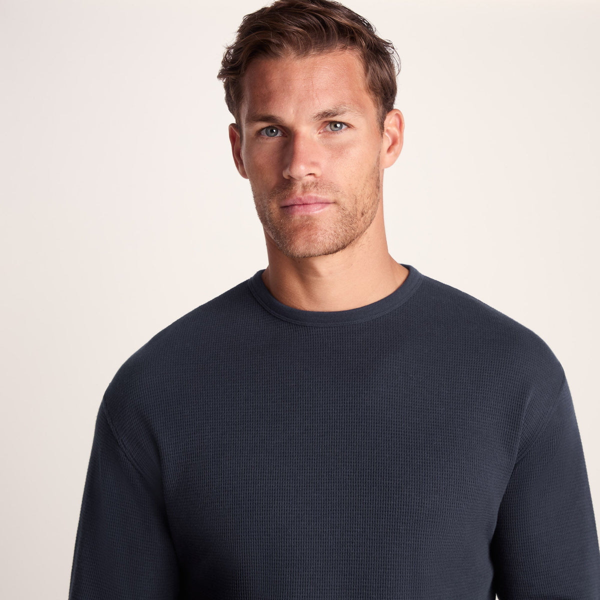 Ainsdale Mens Long Sleeve T-Shirt - Dark Indigo - Image 2