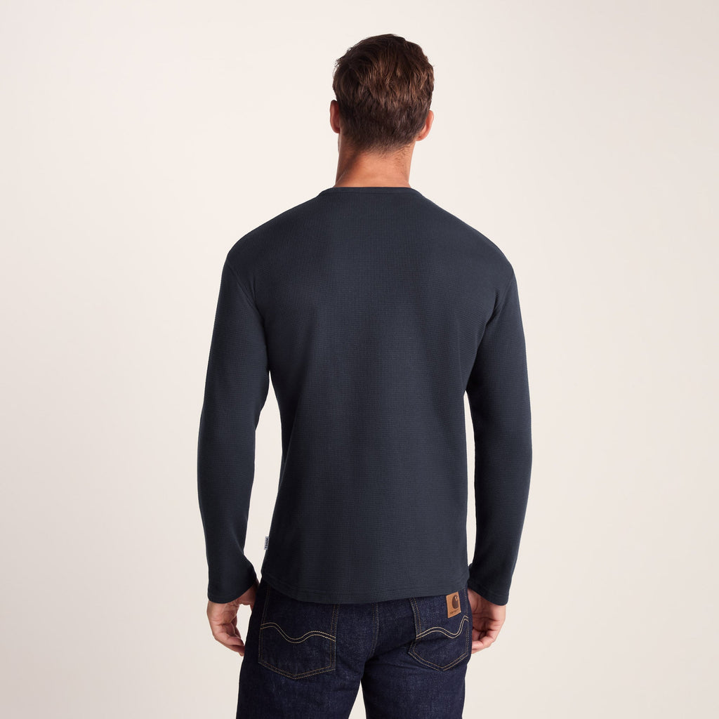 Ainsdale Mens Long Sleeve T-Shirt - Dark Indigo - Image 5