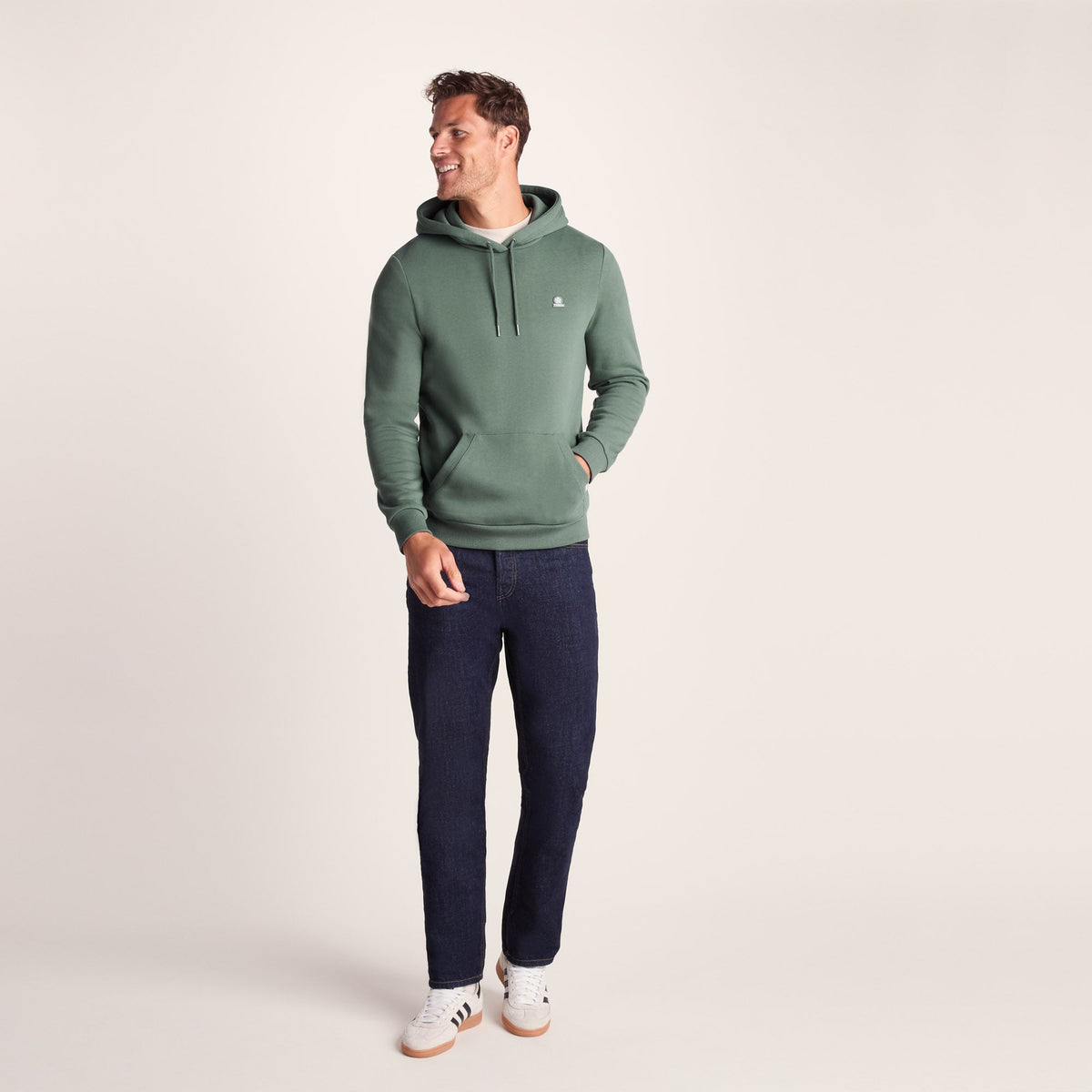 Akerman Mens Supersoft Hoody - Light Forest - Image 2
