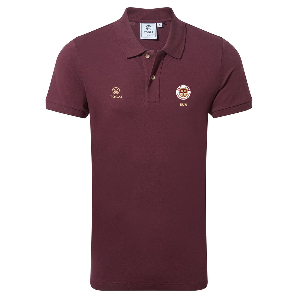 Lightcliffe CC Mens - Aketon Polo Shirt Deep Port - Image 2