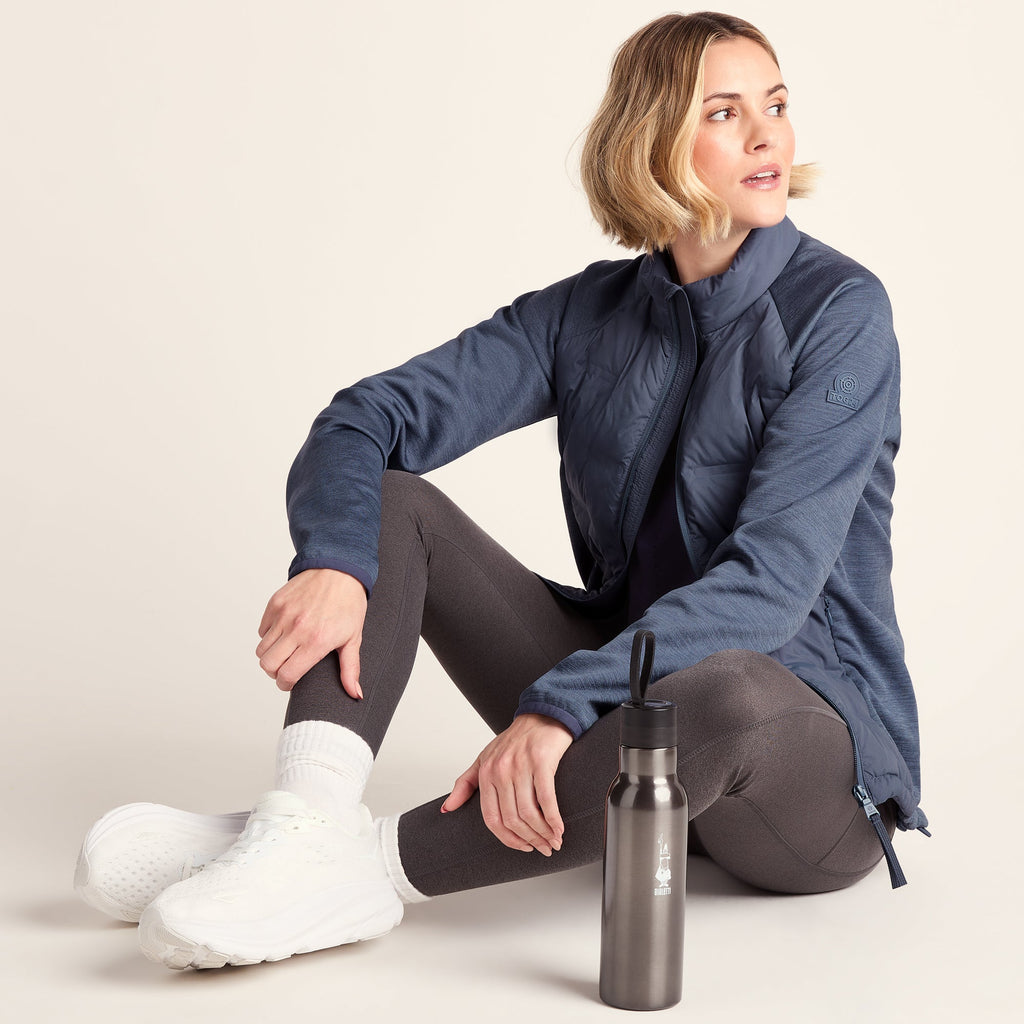 Arna Womens Lightweight Insulated Hybrid Jacket - Smokey Blue - Image 5