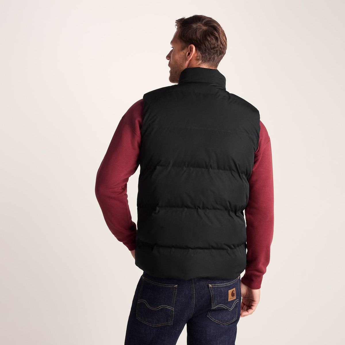 Arton Mens Shower and Wind Resistant Insulated Gilet - Black - Image 5