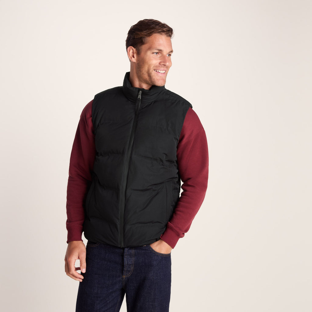 Arton Mens Shower and Wind Resistant Insulated Gilet - Black - Image 6