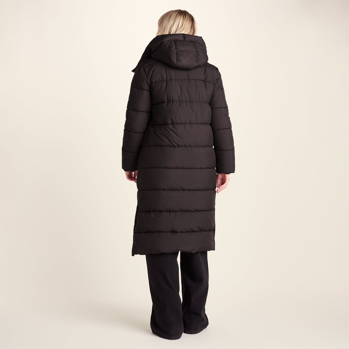 Bartlett Womens Longline Insulated Padded Coat - Chocolate Brown - Image 4