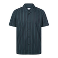 Boldon Mens 100% Cotton Supersoft Short Sleeve Shirt - Dark Indigo Stripe - Image 7