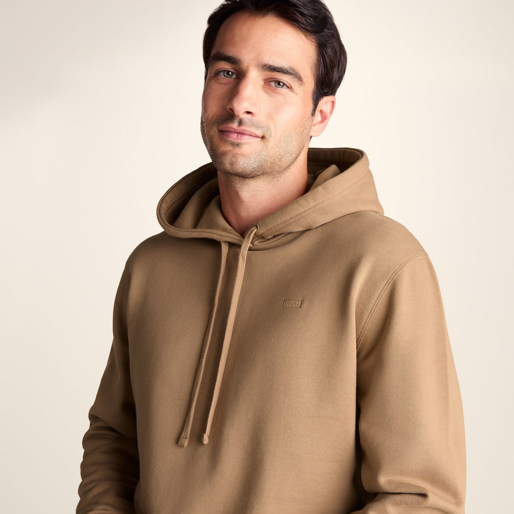 Carlton Mens Oversized Heavyweight 100% Cotton Hoody - Soft Brown - Image 6
