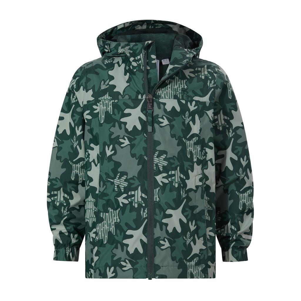 Copley Kids Waterproof Jacket - Oak Leaf Print - Image 9