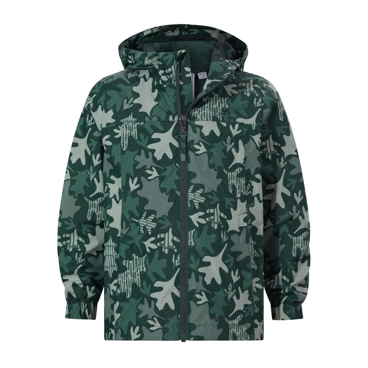 Copley Kids Waterproof Jacket - Oak Leaf Print - Image 9
