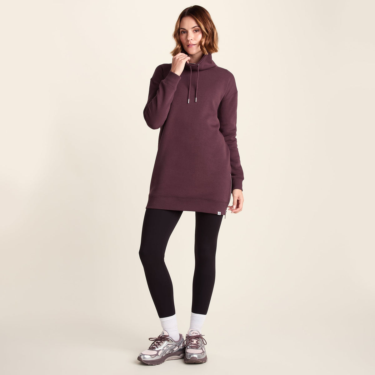 Drakeford Womens Supersoft Longline Sweat - Huckleberry - Image 2