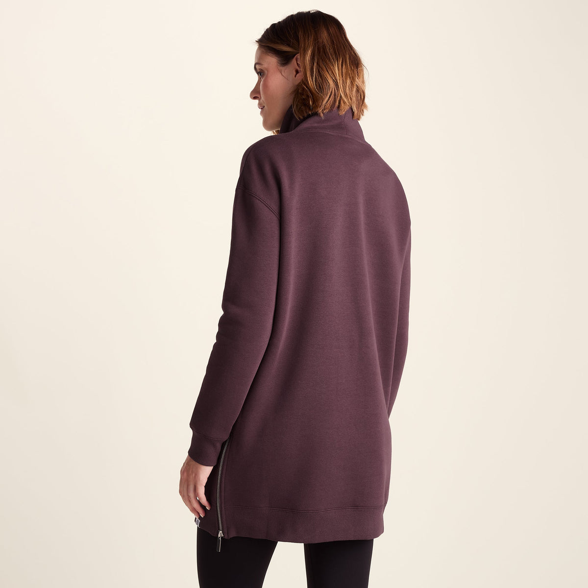 Drakeford Womens Supersoft Longline Sweat - Huckleberry - Image 3