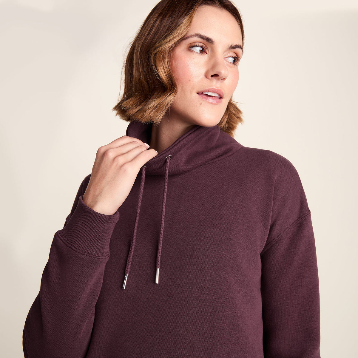 Drakeford Womens Supersoft Longline Sweat - Huckleberry - Image 5