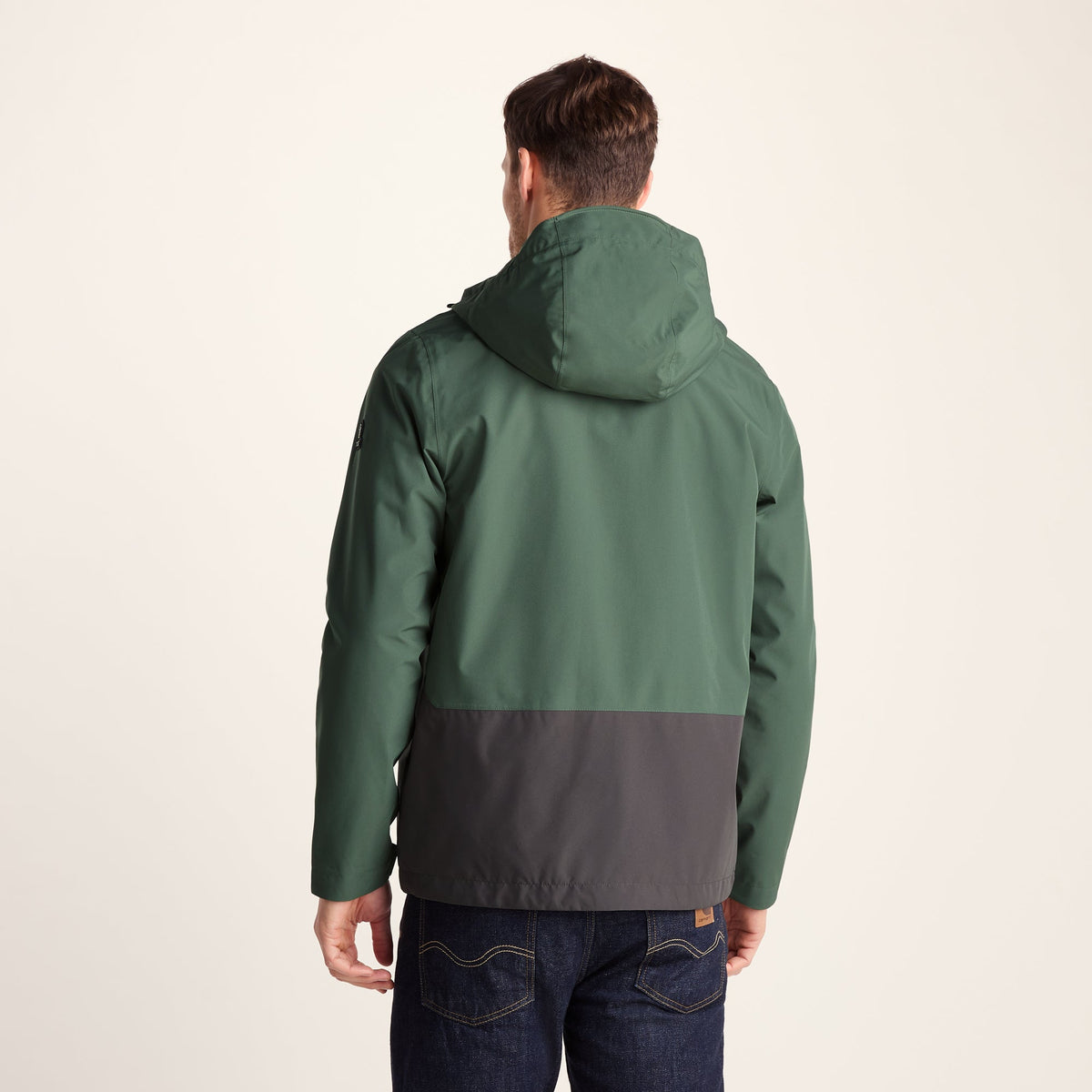 Ellon Mens Waterproof Jacket - Deep Slate/Light Forest - Image 5