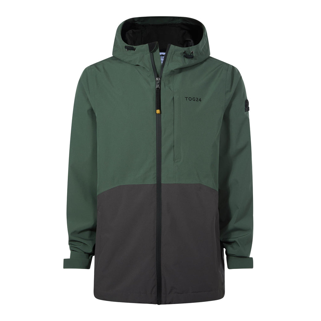 Ellon Mens Waterproof Jacket - Deep Slate/Light Forest - Image 10