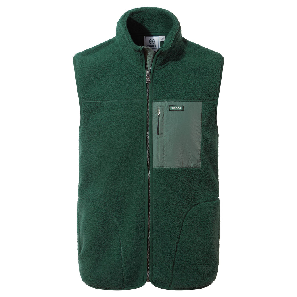 Evan Mens Sherpa Gilet - Racing Green - Image 6