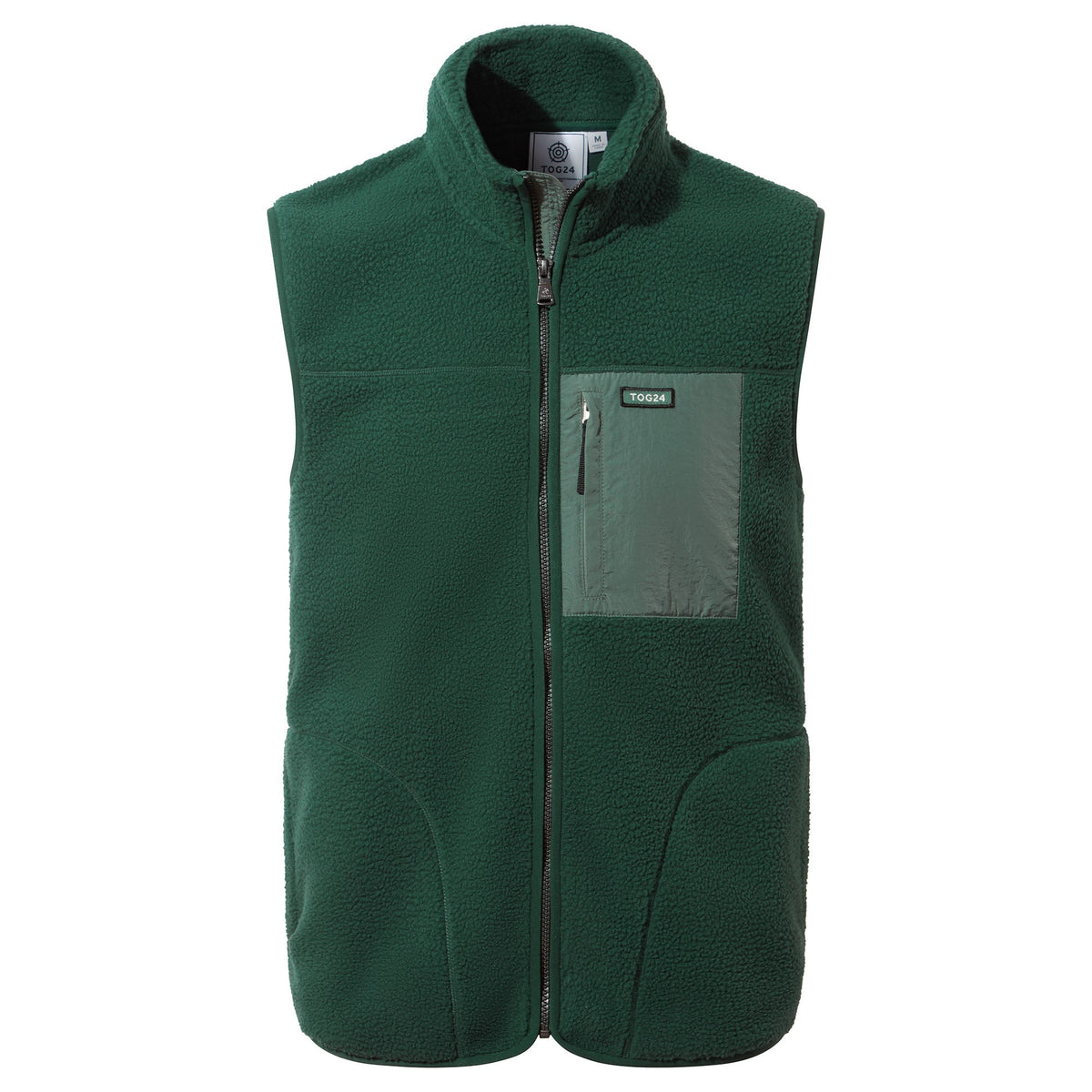 Evan Mens Sherpa Gilet - Racing Green - Image 6