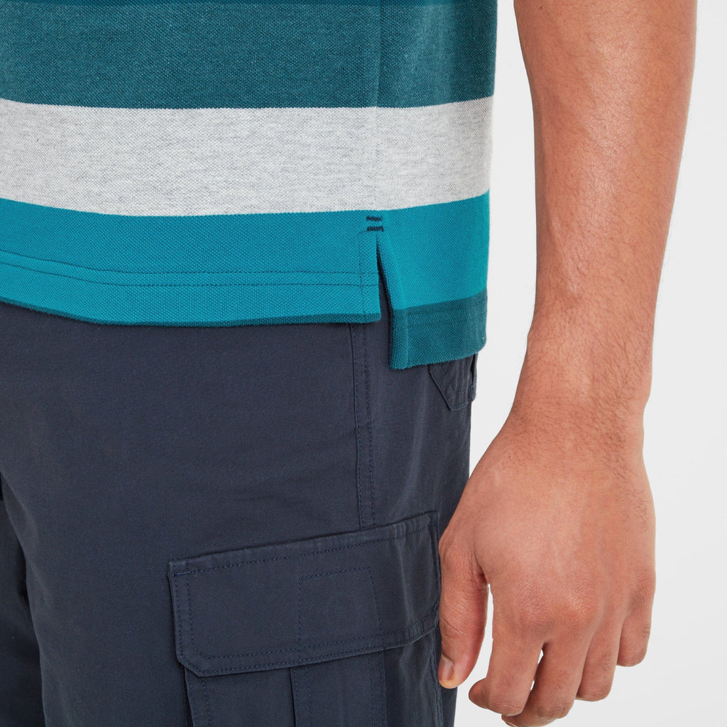 Flaxby Mens Polo - Lagoon Blue - Image 6