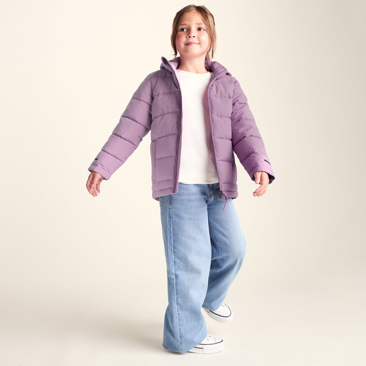 Harecroft Kids Padded Jacket - Heather Purple - Image 2