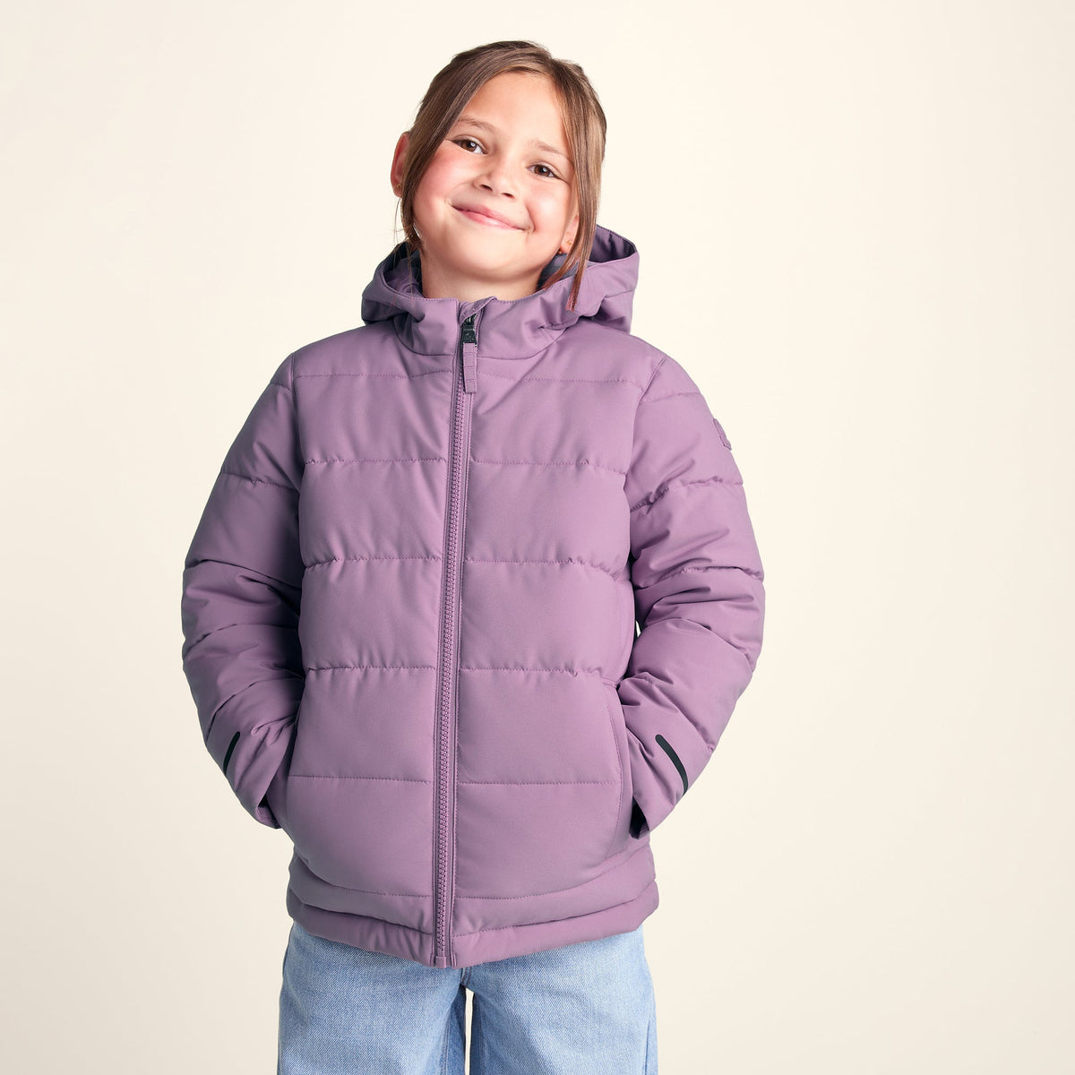 Harecroft Kids Padded Jacket - Heather Purple - Image 7