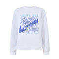 Kendall Womens Supersoft Apres Ski Print Sweatshirt - Optic White - Image 7