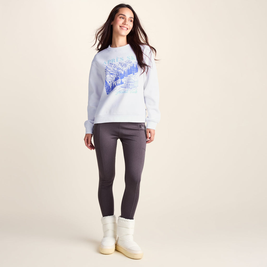 Kendall Womens Supersoft Apres Ski Print Sweatshirt - Optic White - Image 6
