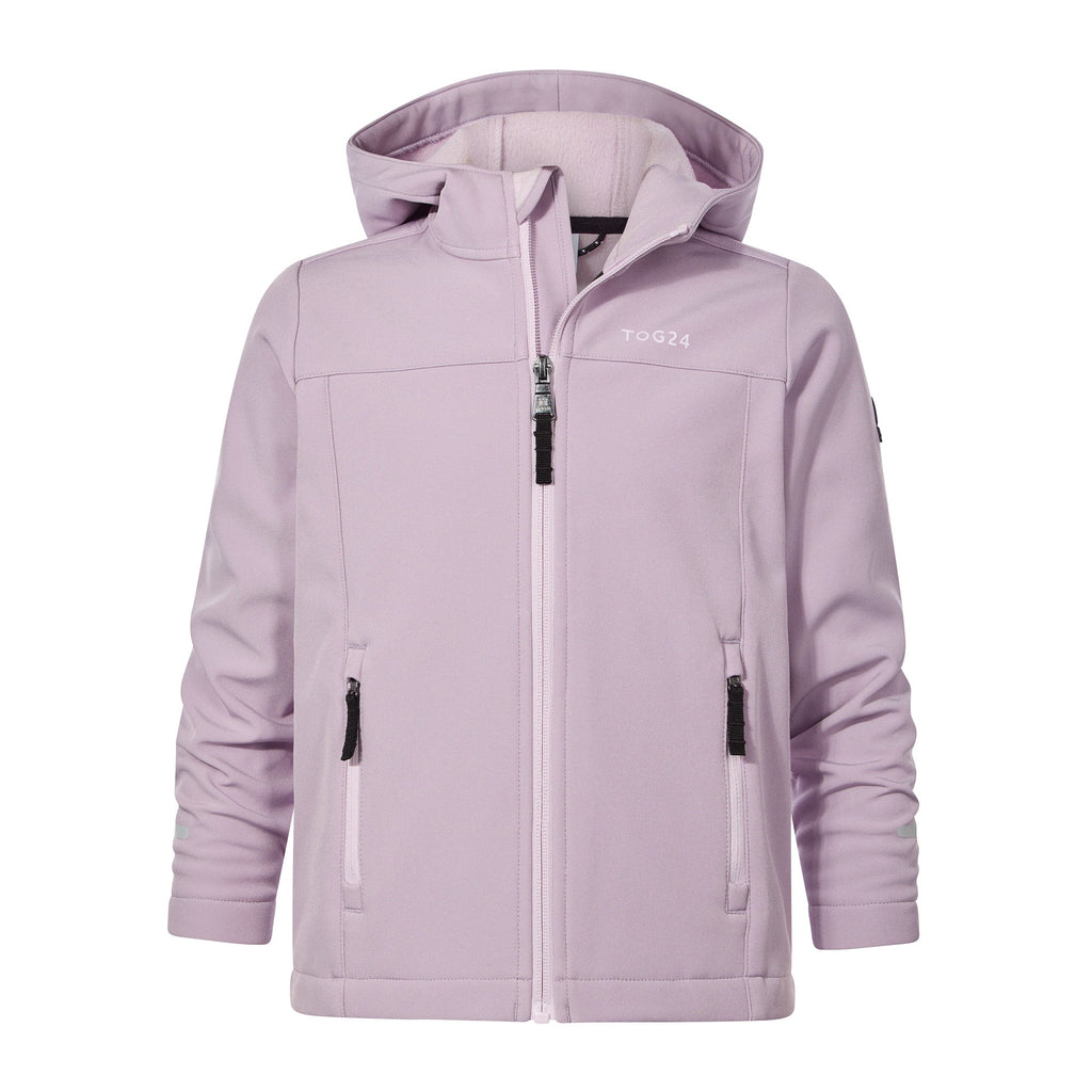 Koroma Kids Softshell Hooded Jacket - Lavender Grey - Image 7