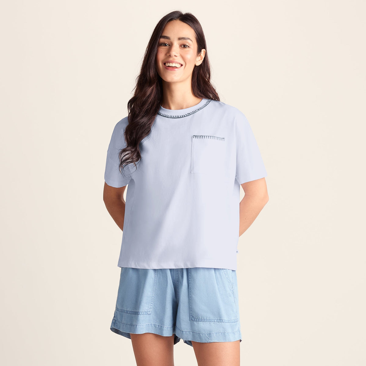 Laurie Womens 100% Cotton Supersoft Boxy Fit T-Shirt - Optic White - Image 6