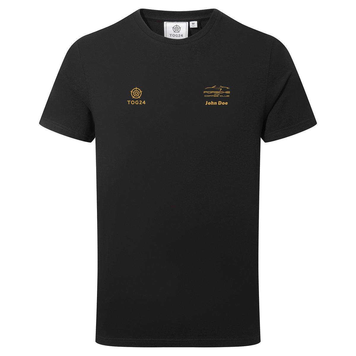 Porsche & Coffee Club Cabriolet Mens - Longley T-Shirt Black