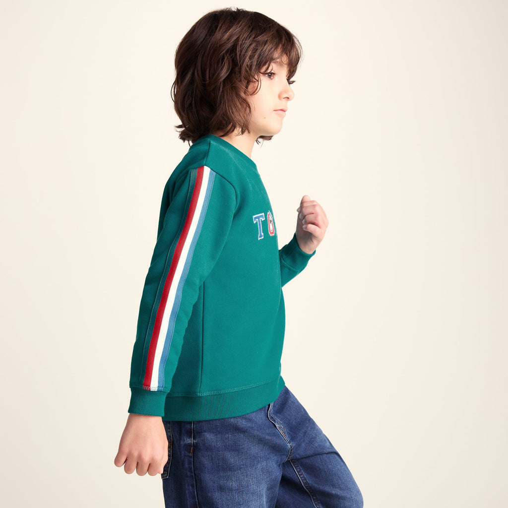 Lonk Shaun the Sheep Kids Supersoft Graphic Crew Neck Sweatshirt - Peacock Green - Image 6