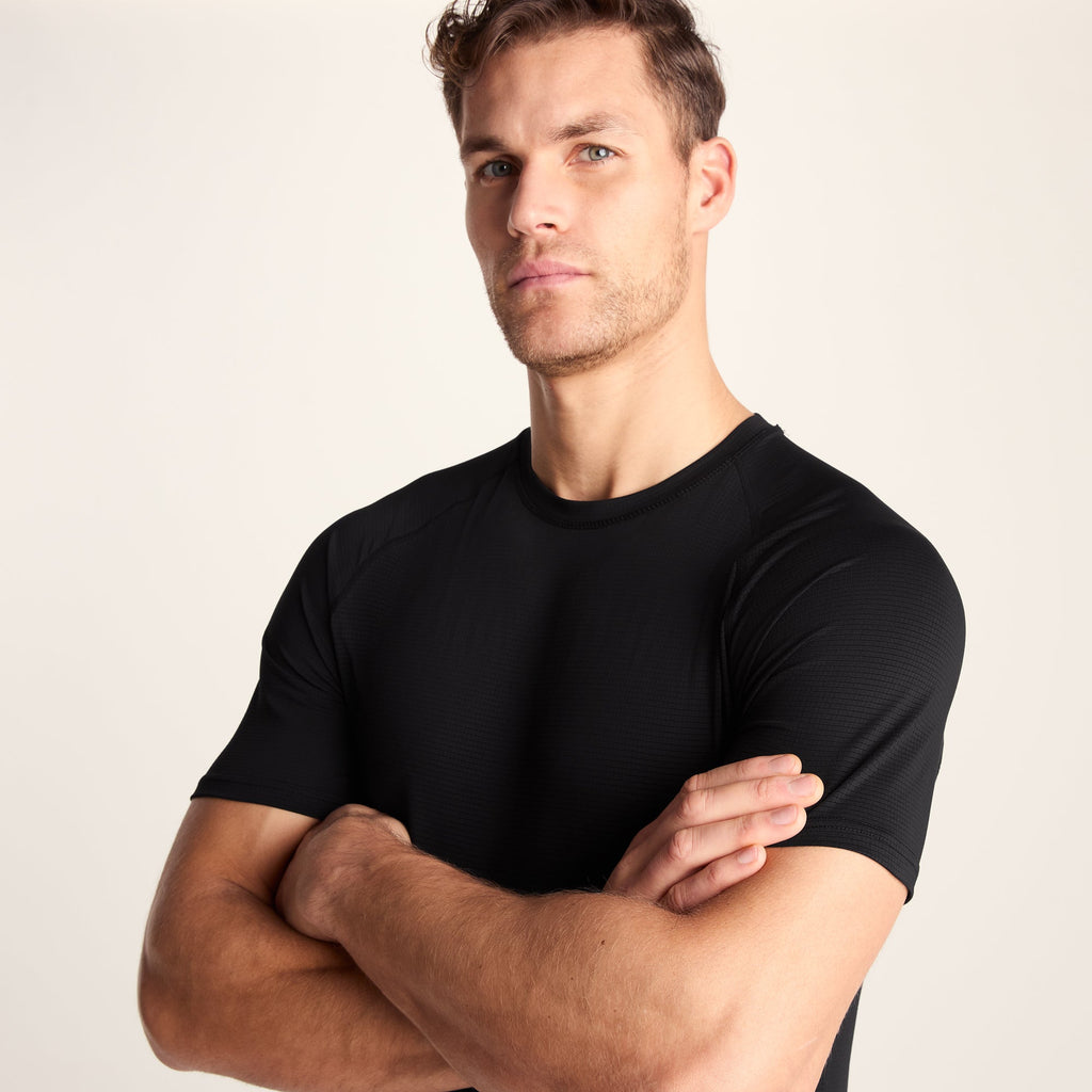 Maddox Mens Short Sleeve Performance T-Shirt - Black - Image 5