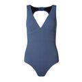 Maggie Womens Mesh Lined One Piece Swimsuit - Smokey Blue - Image 8