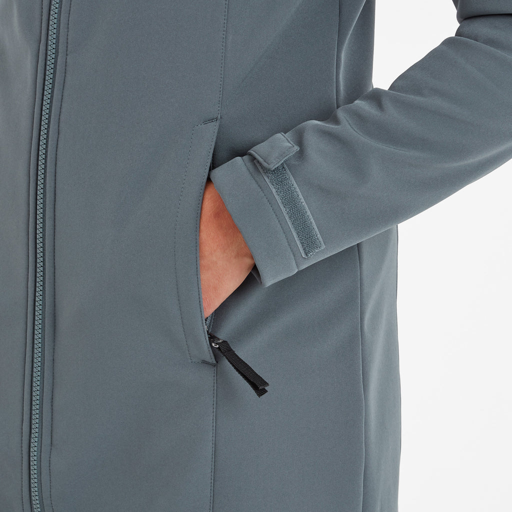 Marina Womens Long Water Resistant Softshell Jacket - Graphite - Image 6
