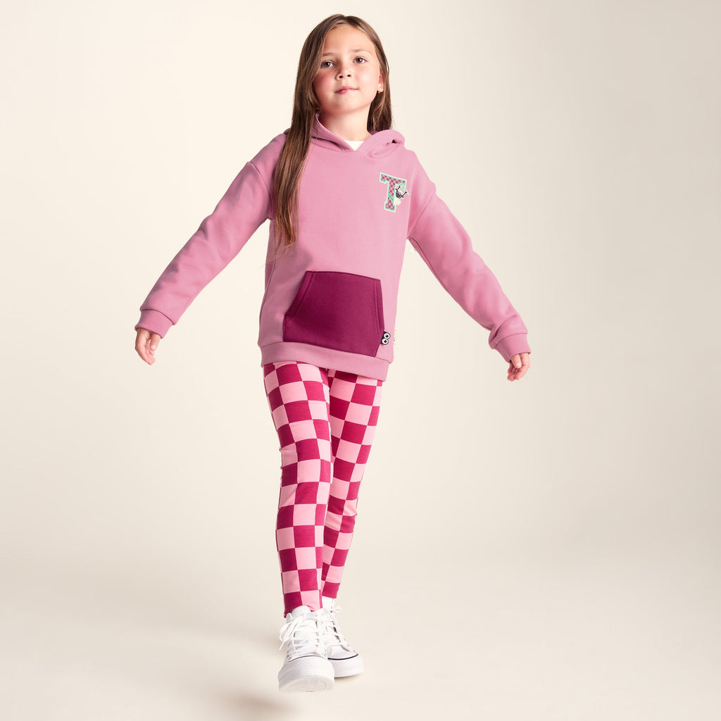 Masham Shaun the Sheep Kids Supersoft Overhead Hoodie - Beetroot Red - Image 2