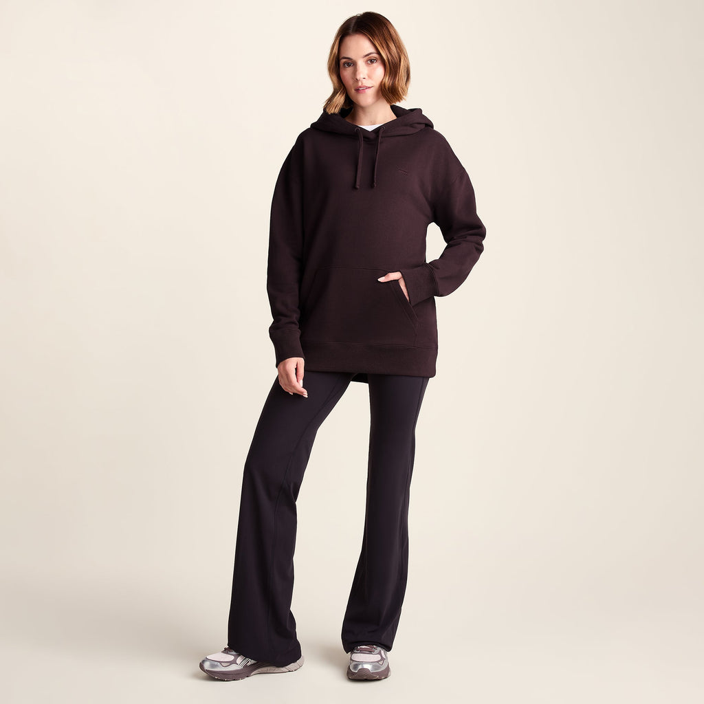 Meera Womens 100% Cotton Relaxed Fit Hoody - Huckleberry - Image 2